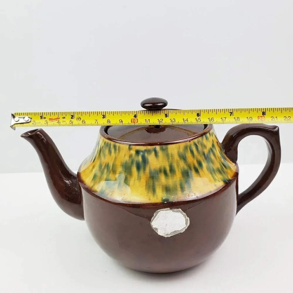 Vintage Teapot Price Bros Made England Ceramic Glazed